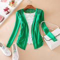 Candy Color Hollow Thin Knitting Blouse - OhYoursFashion - 1