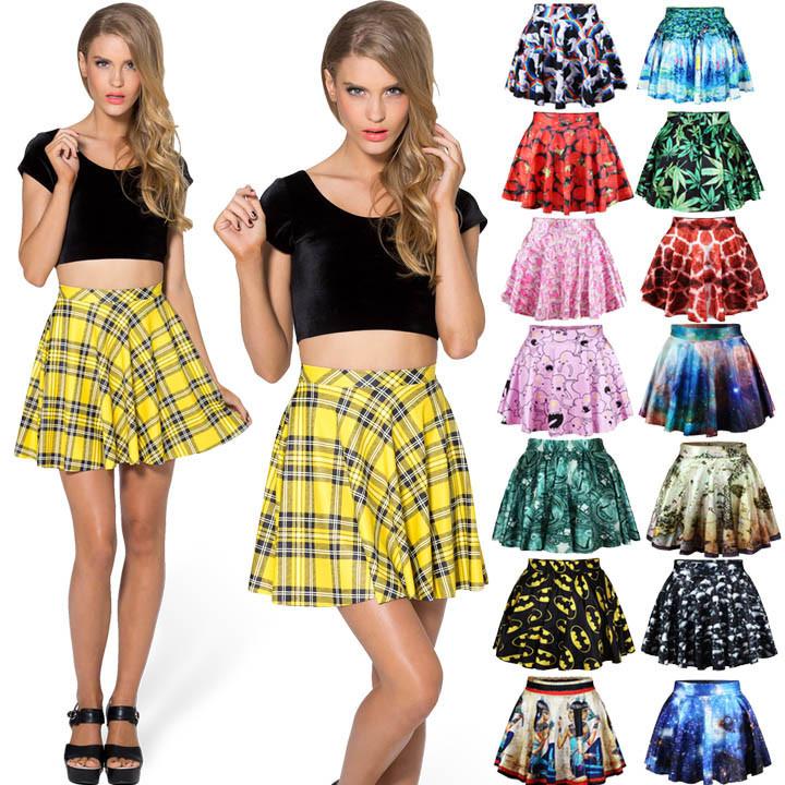Stretch Waist Pleated Mini Skirt - OhYoursFashion - 1